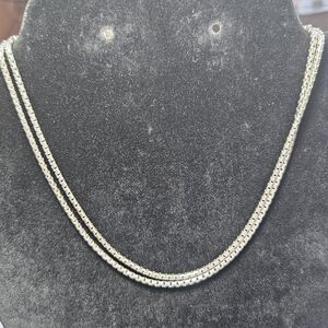 Premier Designs Silver Tone Layered Necklace 15-17.5"